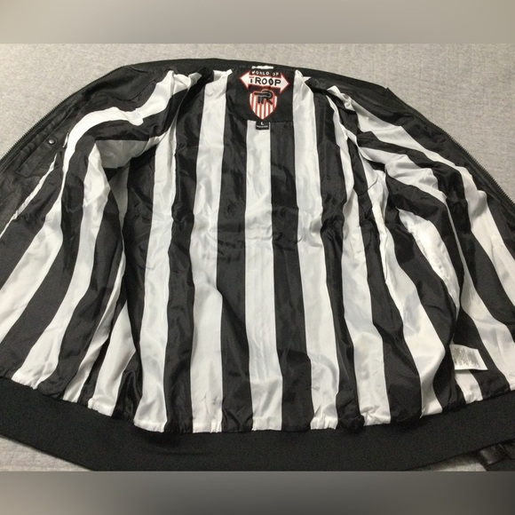 World of Troop Men’s Black Gold Lightweight Moto Jacket - Picture 10 of 14